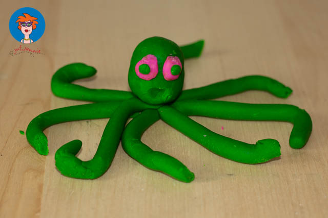 Verwonderlijk Octopus kleien - Juf Jannie leren met kinderen ZY-62