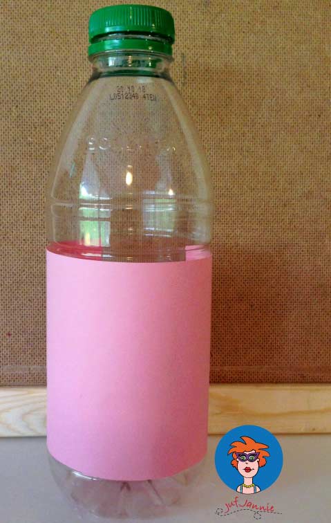 Vertrek naar effect veer Spaarpot van een plastic fles - knutselen - Juf Jannie leren met kinderen