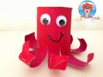 Octopus van een wc rol – knutselen