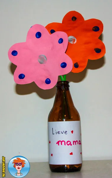 Bloemen in een vaas – knutselen