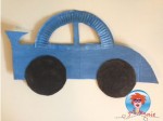 Auto van wegwerpbord – knutselen met kinderen