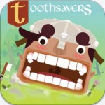 Tanden poetsen wordt leuk met de gratis app toothsavers brushing game.