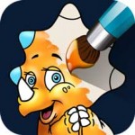 Kleurboek voor kinderen over dinosaurussen in de AppStore + Google Play!