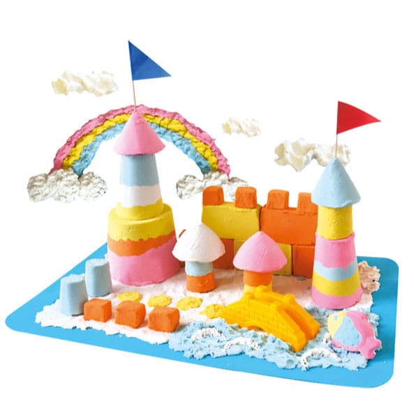 Angel sand: Lekker binnen op tafel spelen met zand. Makkelijk op te ruimen zonder zandresten.