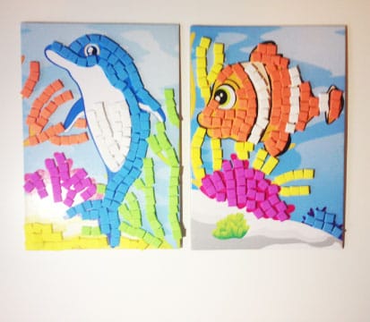 Leuke mozaïek kaarten bij Blokker voor maar 2 euro