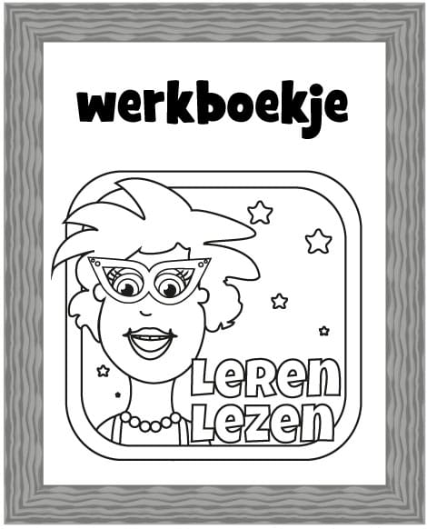 Werkboekje voor kinderen om te oefenen met lezen