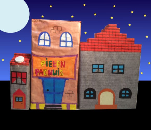Pieten pakhuis knutselen voor Sinterklaas