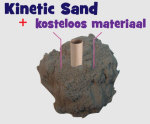 Kinetic Sand en kosteloos materiaal voor kinderen om mee te spelen.