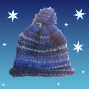 Muts breien op een breiring voor beginners