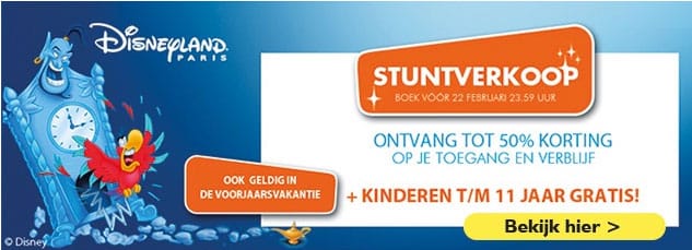 Disneyland® Paris STUNTVERKOOP: tot 50% korting!