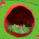 Papier-maché ei met een nest knutselen voor thema Pasen of lente