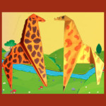 Giraffe vouwen – origami