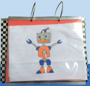 Fotohouder knutselen met duct tape en karton – DIY