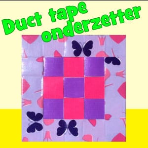 Maak je eigen onderzetter met duct tape – DIY