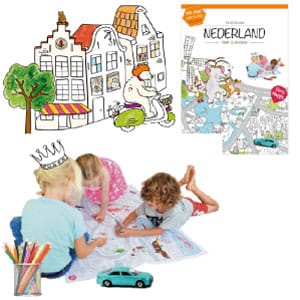Stedentrip voor kinderen met de grootste kleurplaat van Nederland