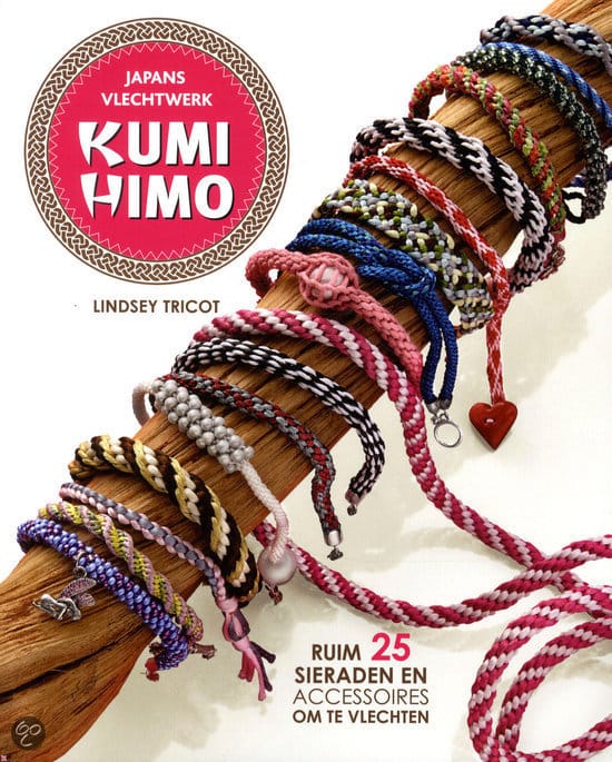 kumihimo boek: Leer armbandjes, oorbellen en kettingen vlechten