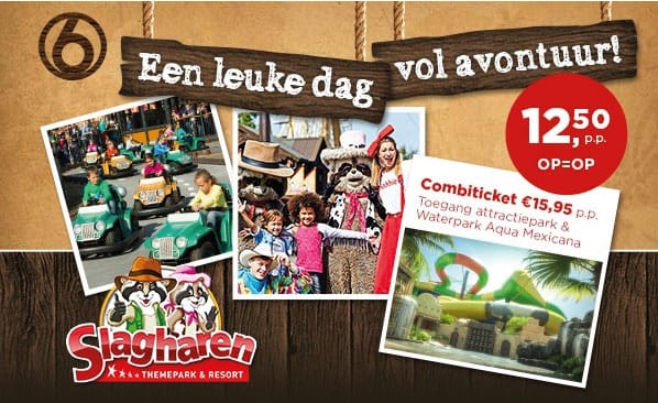 Tickets attractiepark Slagharen nu met meer dan 50% korting!