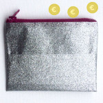 Glittertape portemonnee knutselen met duct tape en een rits