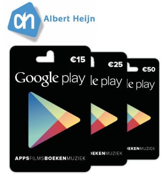 Play Gift Cards te koop bij Albert Heijn