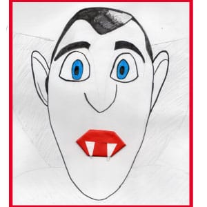 Halloween vampier tanden vouwen – origami