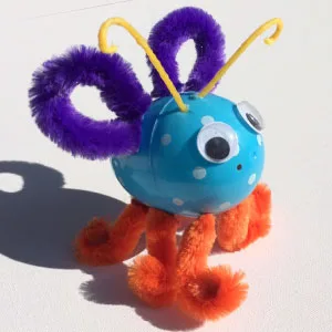 Vuurvliegje knutselen met nep waxine lichtje