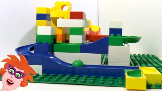 Knikkerbaan voor jonge kinderen van Hubelino