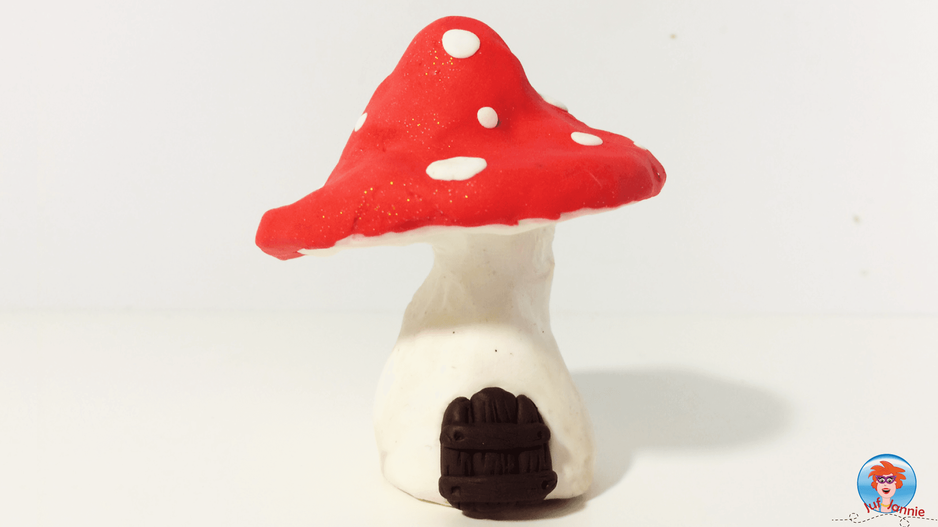 Paddestoel kleien met Fimo klei