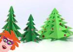 Origami kerstboom vouwen