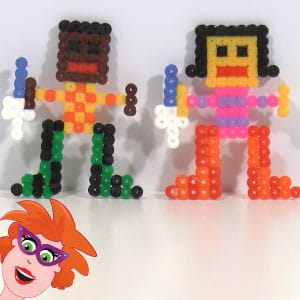 Strijkralen poppetjes pixelcraft