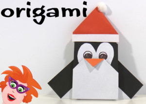 Origami-pinguin-kerst