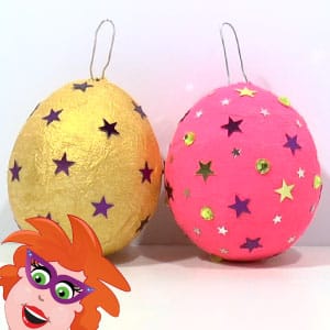 Kerstballen knutselen van waterballonnen