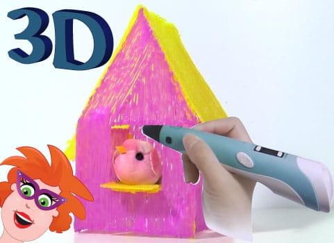 3D vogelhuisje maken met een 3D printer pen