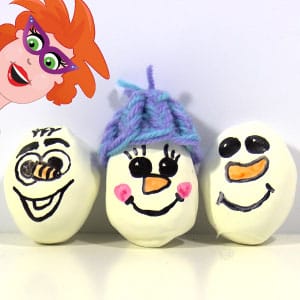 Stressbal Olaf de sneeuwpop maken