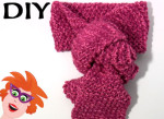 Roze sjaal breien op Cra-Z-Knitz breiraam voor beginners
