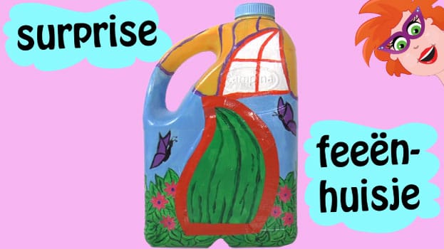 Huisje voor een fee als surprise knutselen voor Sinterklaas