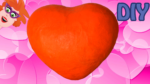 Groot hart knutselen voor Valentijnsdag van papier-maché