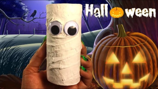 Mummie pinata als traktatie knutselen