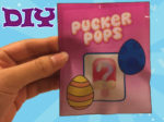 Knutsel je eigen Pucker Pops hoesjes en versier zo je eigen lipglosjes