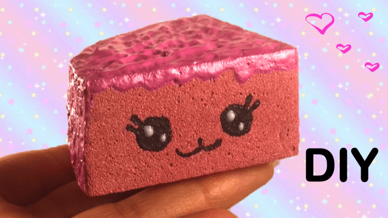 DIY squishy van spons en 3D pearl paint van ACTION