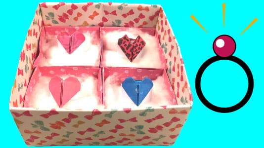 Origami ringen knutselen met papier voor Moederdag