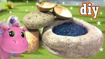 DIY mini rivier knutselen voor de Hatchimals collEGGtibles