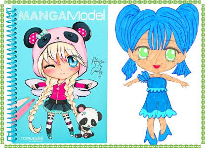 Super Manga model ontwerpen en tekenen - Juf Jannie leren met kinderen LA-39