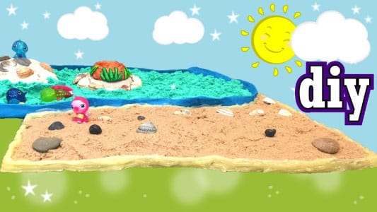 Mini beach DIY – Hatchimal collEGGtibles