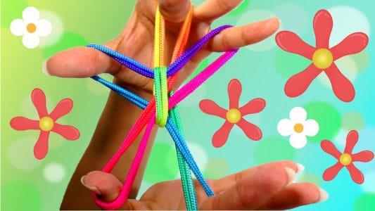 Ztringz touwfiguren bloem/ster/asterix