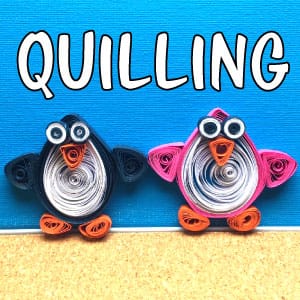 Pinguïn – makkelijk quilling werkje
