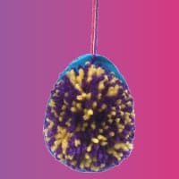 Leuke eieren van pom poms knutselen voor Pasen