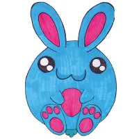 Paashaas tekenen voor Pasen