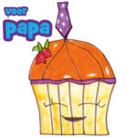 Cupcake tekenen voor Vaderdag of je vaders verjaardag