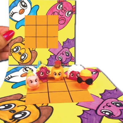 Boter kaas en eieren spel zelf knutselen