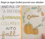 Begin je eigen bullet journal voor deze herfst